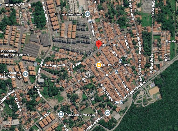 Imagem aérea da região do Turu, São Luís